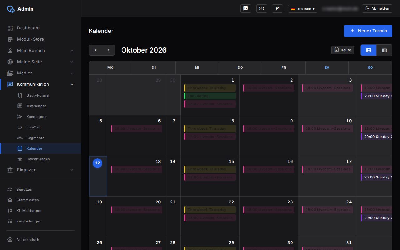 Kalender: Ansicht 2 von 2