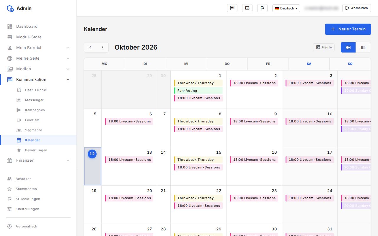 Kalender: Ansicht 2 von 2